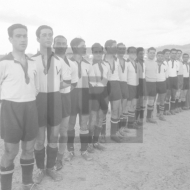 Jogadores do Vitória Sport Club. Campo da Amorosa