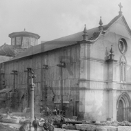 Igreja de São Francisco em obras. Fachada lateral