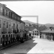 Perspectiva da Rua de Santo António, Caldas das Taipas