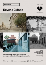 Rever a Cidade: cartaz. Design de Cláudio Rodrigues.