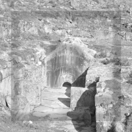 Citânia de Briteiros. Pedra Formosa do balneário escavado por Mário Cardoso